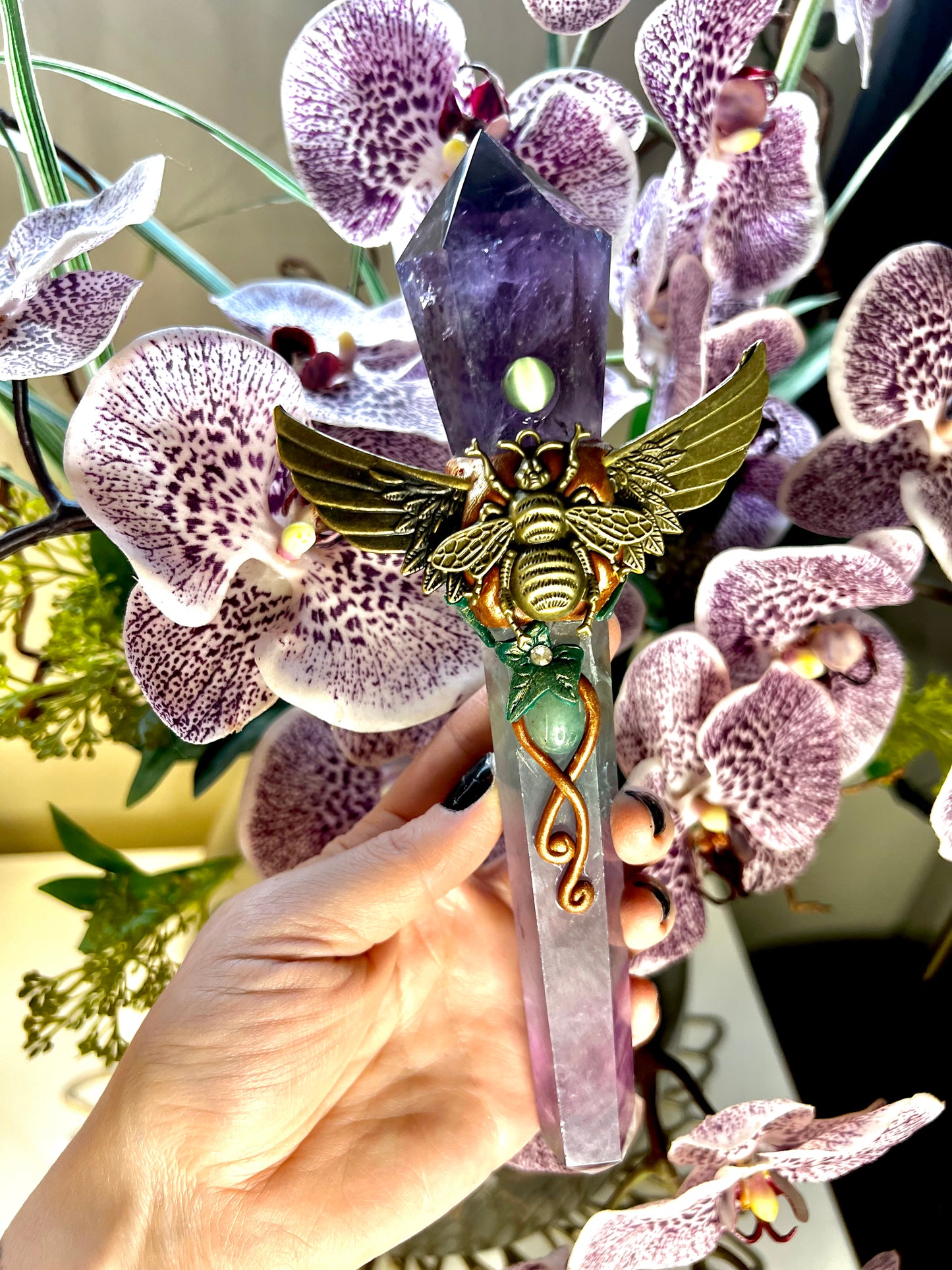 Nature Goddess Crystal Wand