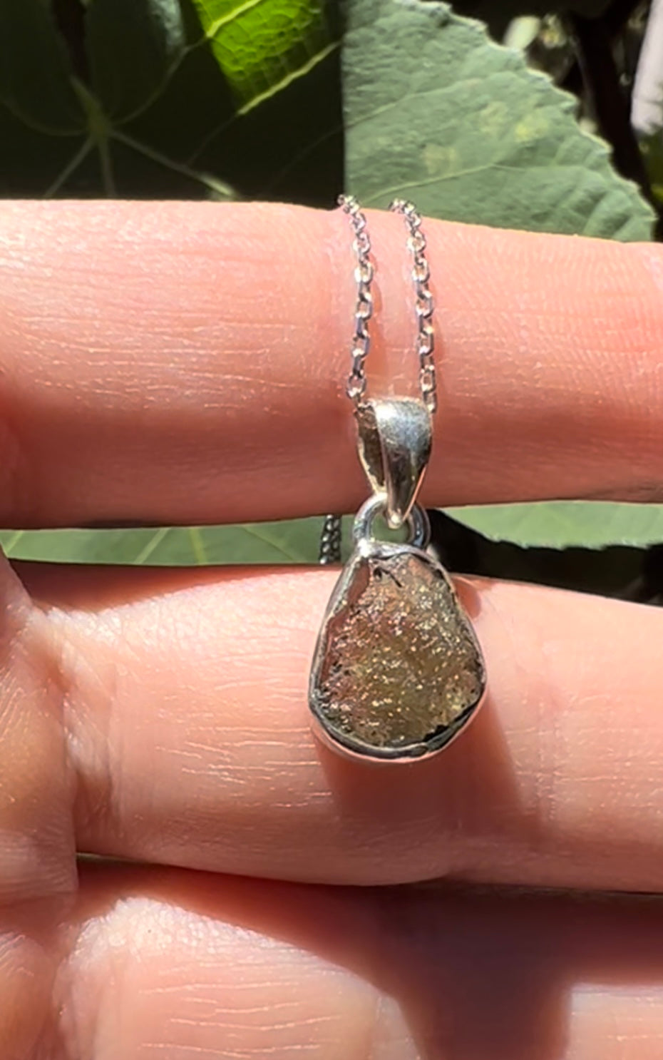 Raw Moldavite Necklace
