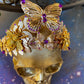 Gold and Purple Butterfly Crown