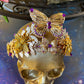 Gold and Purple Butterfly Crown